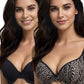 BIPACK SOSTEN MICROFIBRA PUSH UP NEGRO MUJER