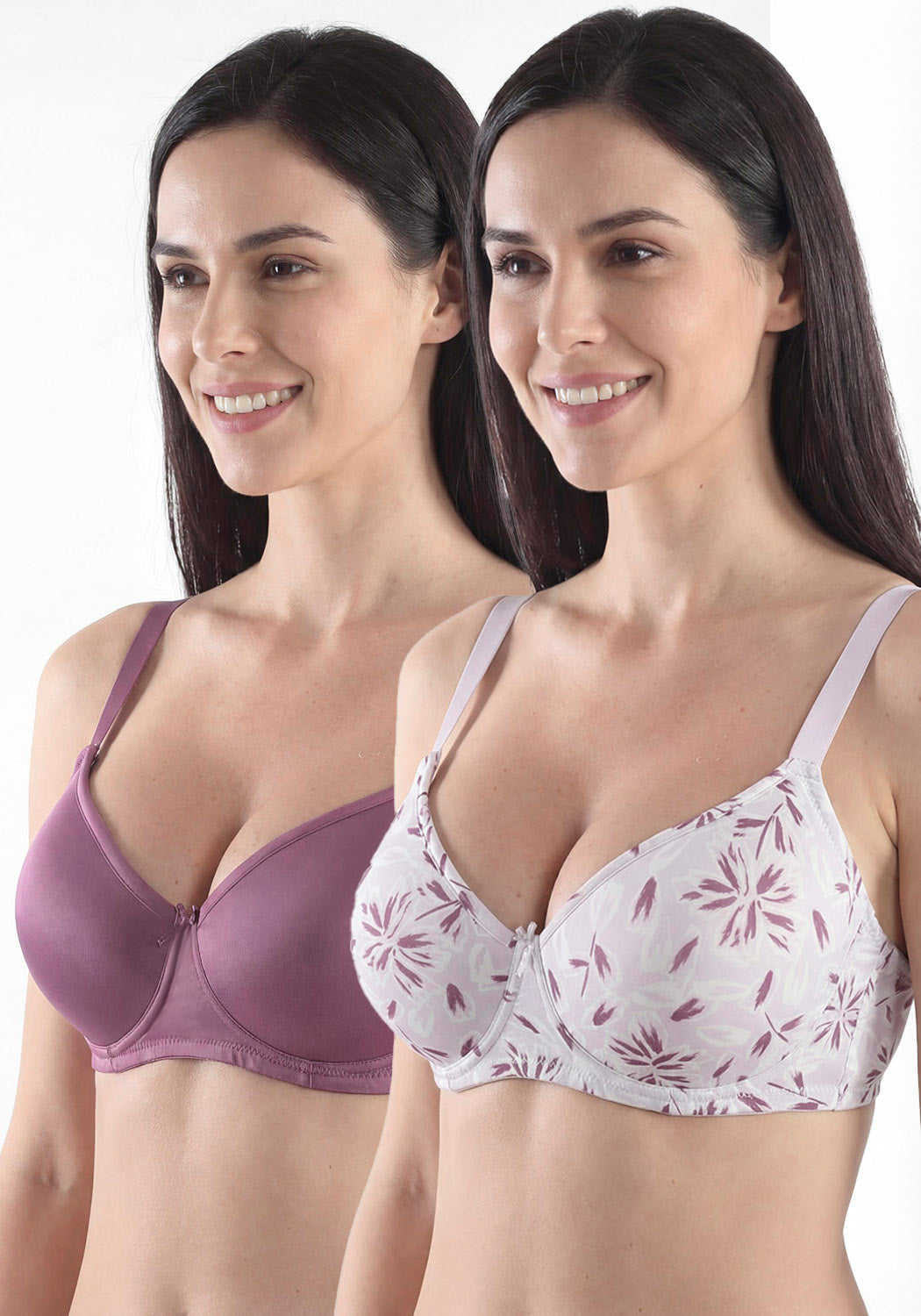 BIPACK SOSTEN MICROFIBRA LILA MUJER