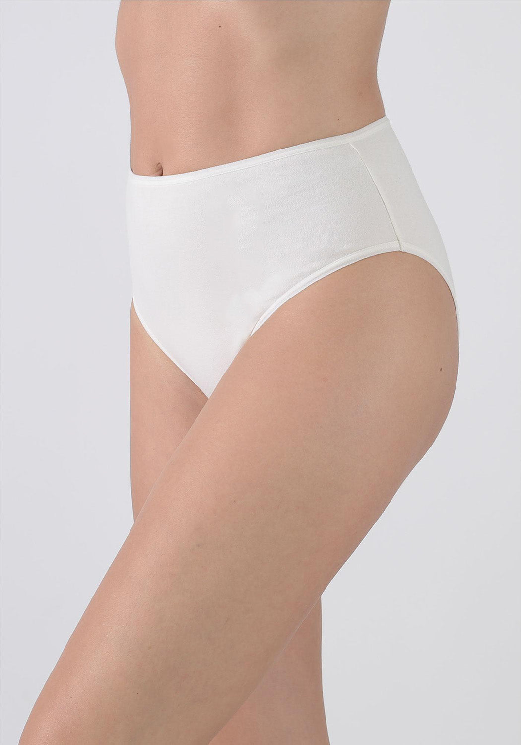 TRIPACK CALZON TIRO ALTO ALGODÓN GRIS MUJER