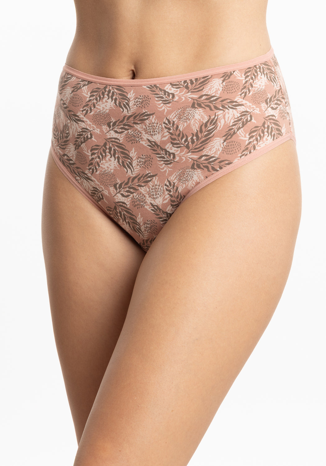 TRIPACK CALZÓN TIRO ALTO DE ALGODÓN ROSADO DE MUJER