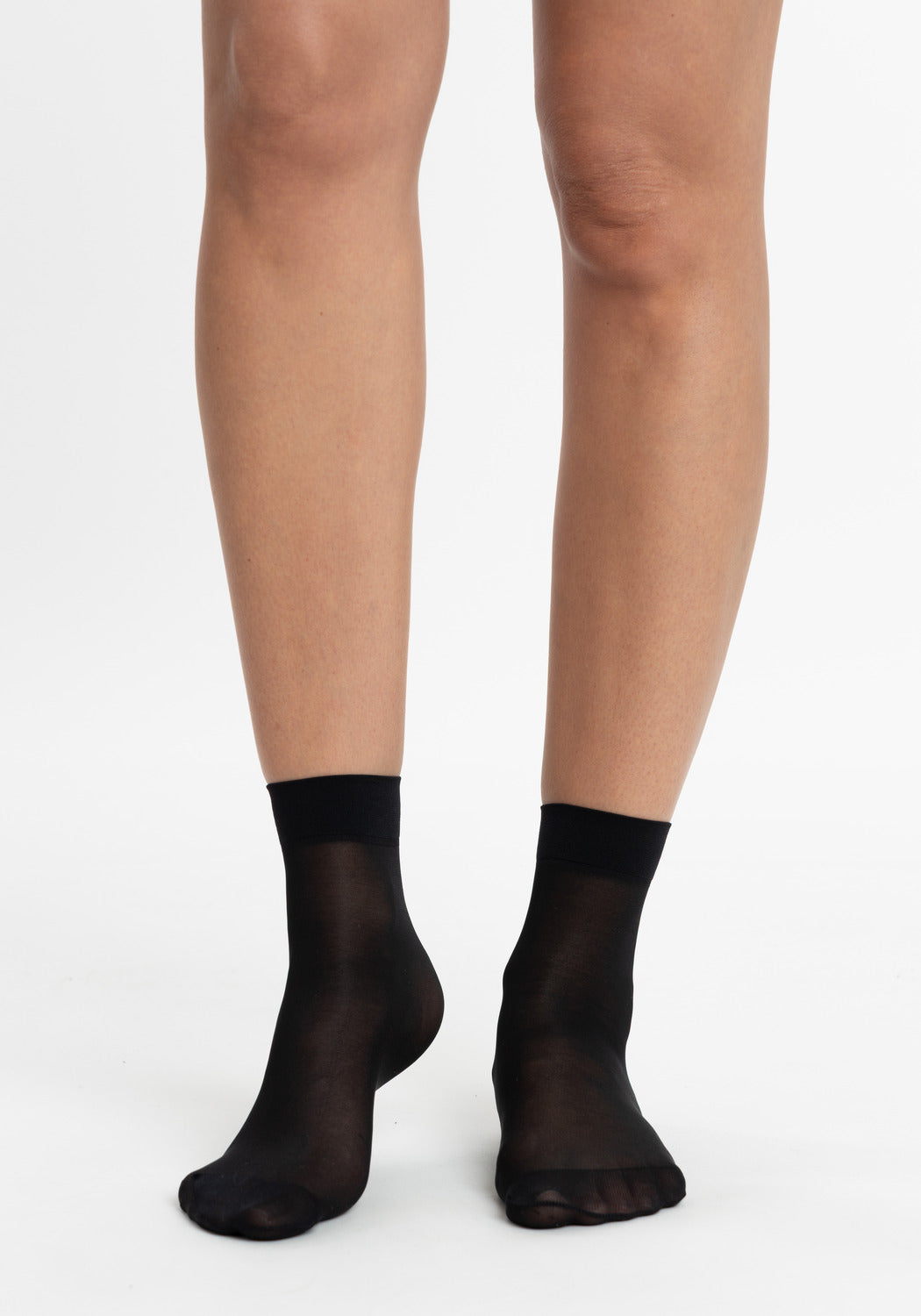 TRIPACK DE CALCETIN LISO MINI MEDIA NEGRO DE MUJER