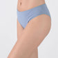 TRIPACK CALZON TIRO MEDIO ALGODÓN AZUL MUJER