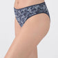 TRIPACK CALZON TIRO MEDIO ALGODÓN AZUL MUJER