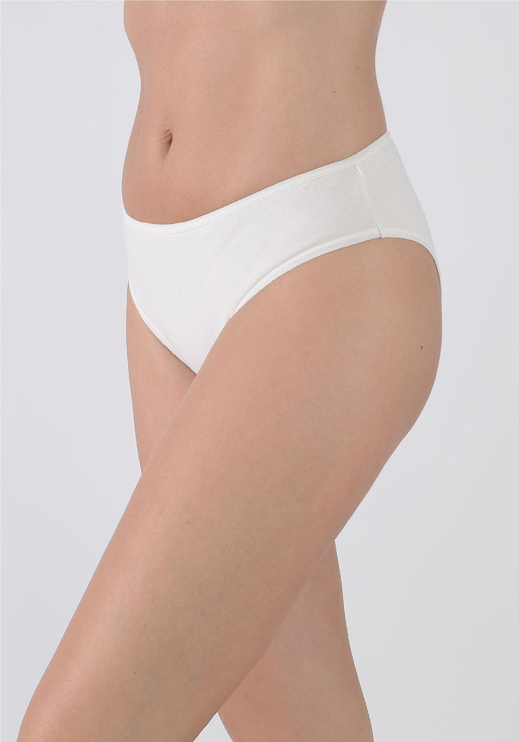 TRIPACK CALZON TIRO MEDIO ALGODÓN GRIS MUJER