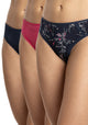 TRIPACK COLALESS DE MICROFIBRA AZUL MARINO DE MUJER