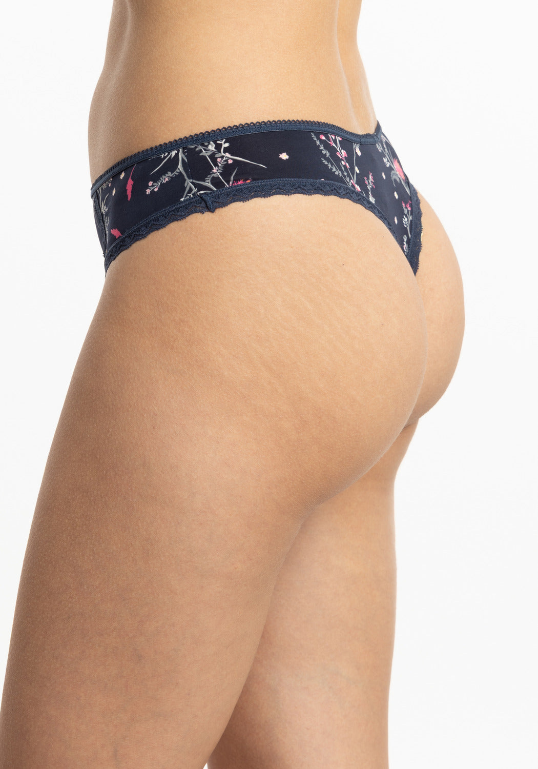 TRIPACK COLALESS DE MICROFIBRA AZUL MARINO DE MUJER