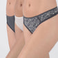 TRIPACK COLALESS MICROFIBRA GRIS MUJER