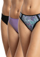 TRIPACK COLALESS DE MICROFIBRA LILA DE MUJER