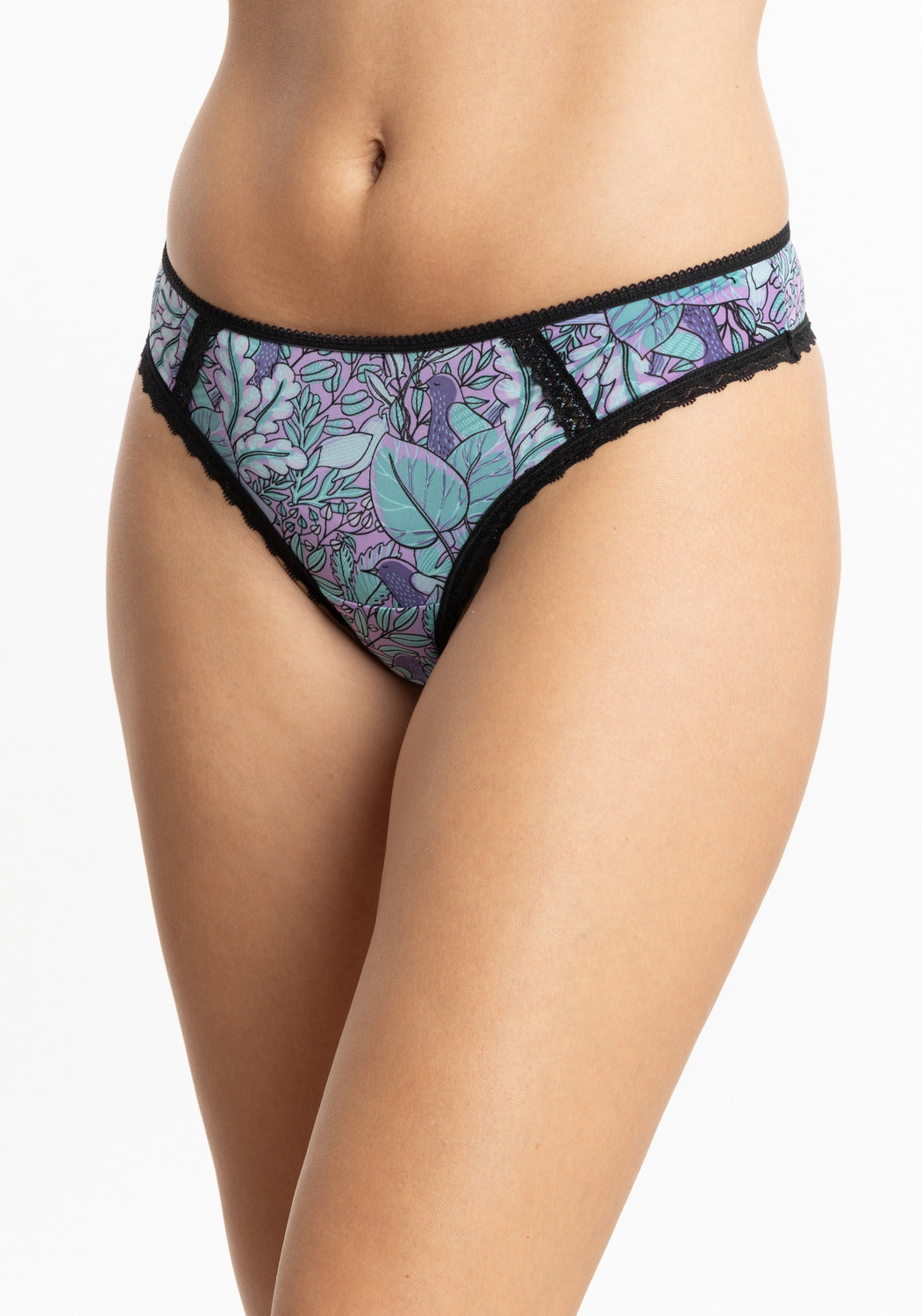 TRIPACK COLALESS DE MICROFIBRA LILA DE MUJER