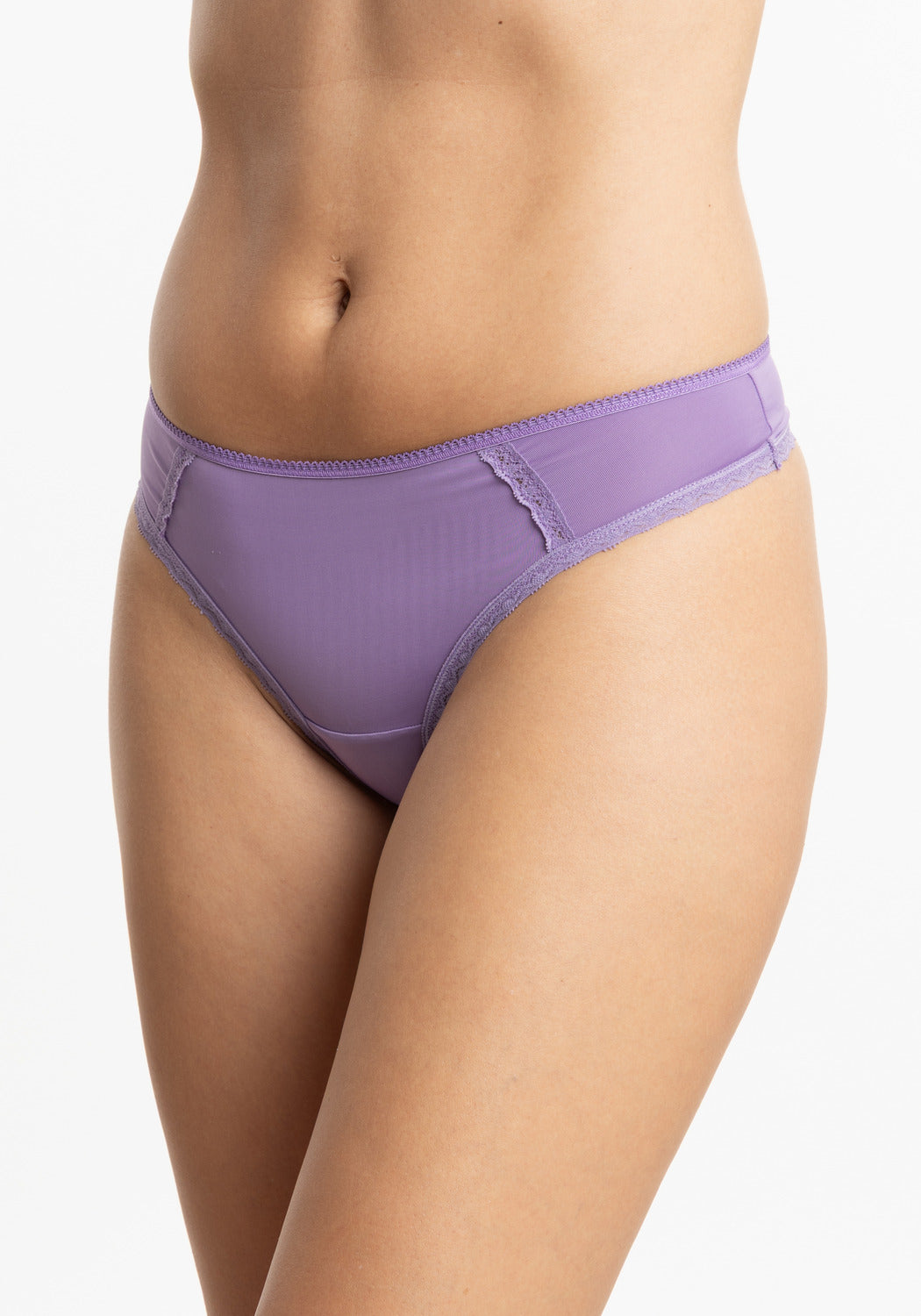 TRIPACK COLALESS DE MICROFIBRA LILA DE MUJER
