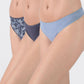 TRIPACK COLALESS ALGODÓN AZUL MUJER