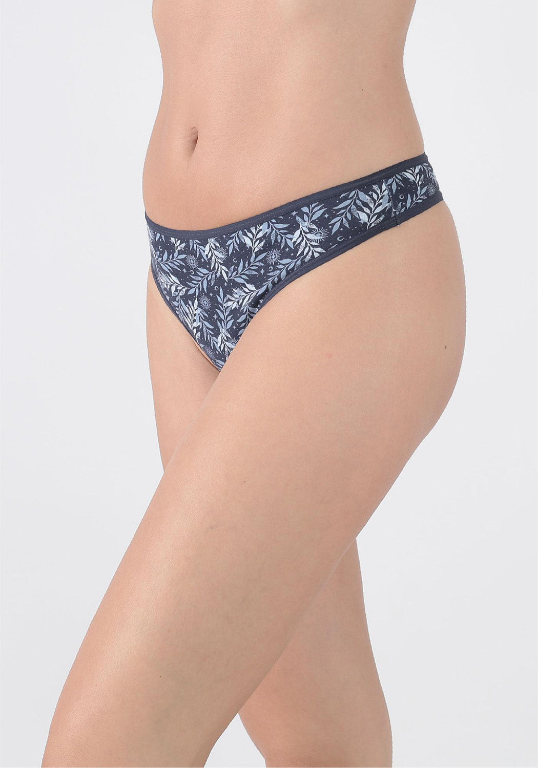 TRIPACK COLALESS ALGODÓN AZUL MUJER