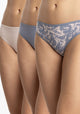 TRIPACK COLALESS DE ALGODÓN AZUL DE MUJER