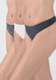 TRIPACK COLALESS ALGODÓN GRIS MUJER