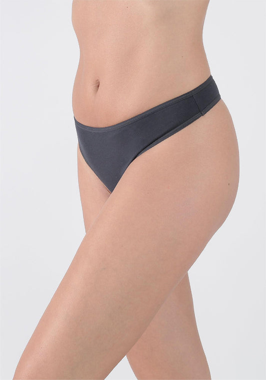 TRIPACK COLALESS ALGODÓN GRIS MUJER