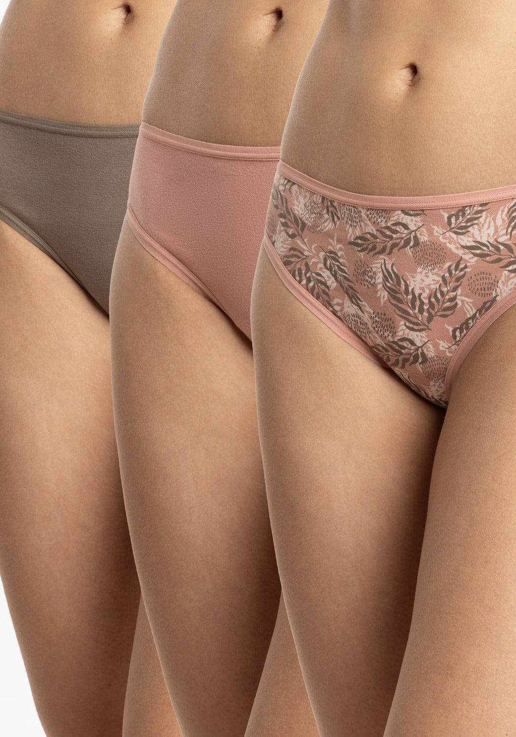 TRIPACK COLALESS DE ALGODÓN ROSADO DE MUJER