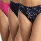 TRIPACK COLALESS DE ALGODÓN AZUL MARINO DE MUJER