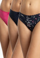 TRIPACK COLALESS DE ALGODÓN AZUL MARINO DE MUJER
