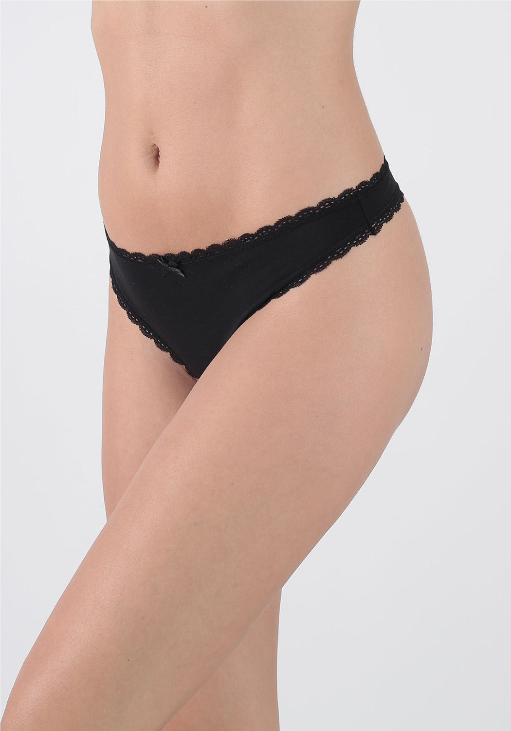 TRIPACK COLALESS KAYSER ALGODÓN NEGRO MUJER