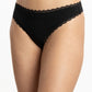 TRIPACK COLALESS DE ALGODÓN NEGRO DE MUJER