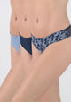 TRIPACK COLALESS MICROFIBRA AZUL MUJER