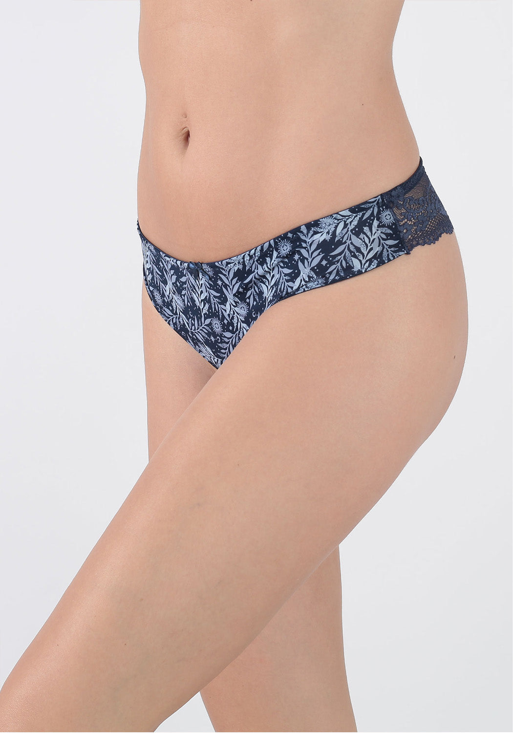 TRIPACK COLALESS MICROFIBRA AZUL MUJER