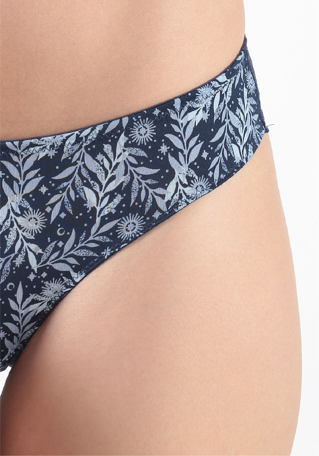 TRIPACK COLALESS MICROFIBRA AZUL MUJER