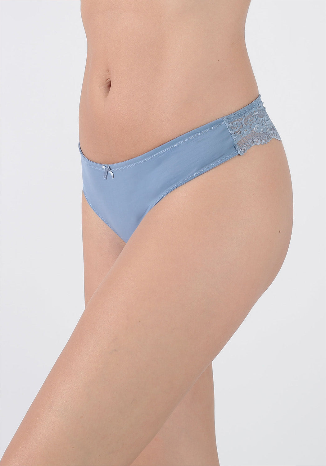 TRIPACK COLALESS MICROFIBRA AZUL MUJER