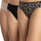 TRIPACK COLALESS DE MICROFIBRA NEGRO DE MUJER