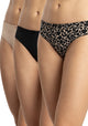 TRIPACK COLALESS DE MICROFIBRA NEGRO DE MUJER