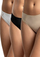 TRIPACK COLALESS DE MICROFIBRA SURTIDO DE MUJER