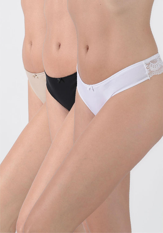 TRIPACK COLALESS MICROFIBRA