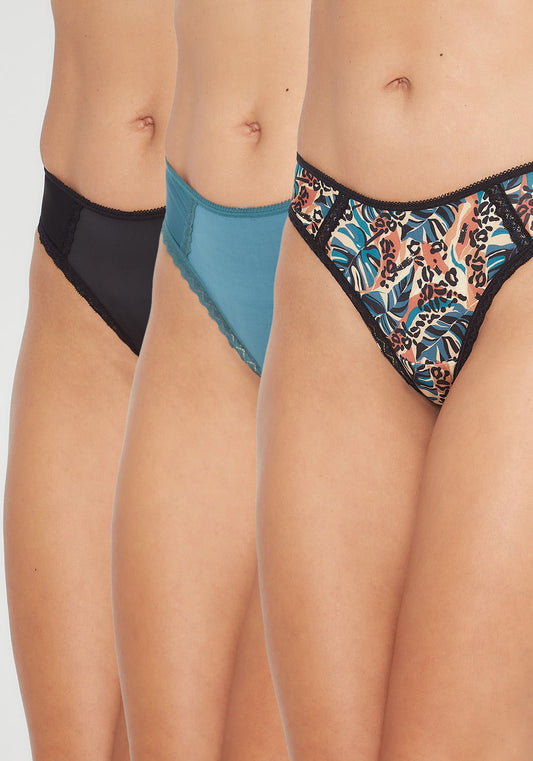 TRIPACK COLALESS MICROFIBRA