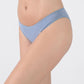 TRIPACK BIKINI ALGODÓN AZUL MUJER