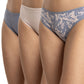 TRIPACK BIKINI DE ALGODÓN AZUL DE MUJER