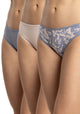 TRIPACK BIKINI DE ALGODÓN AZUL DE MUJER