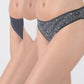 TRIPACK BIKINI ALGODÓN GRIS MUJER