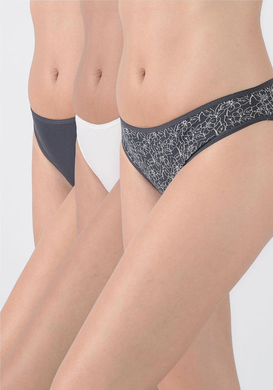 TRIPACK BIKINI ALGODÓN