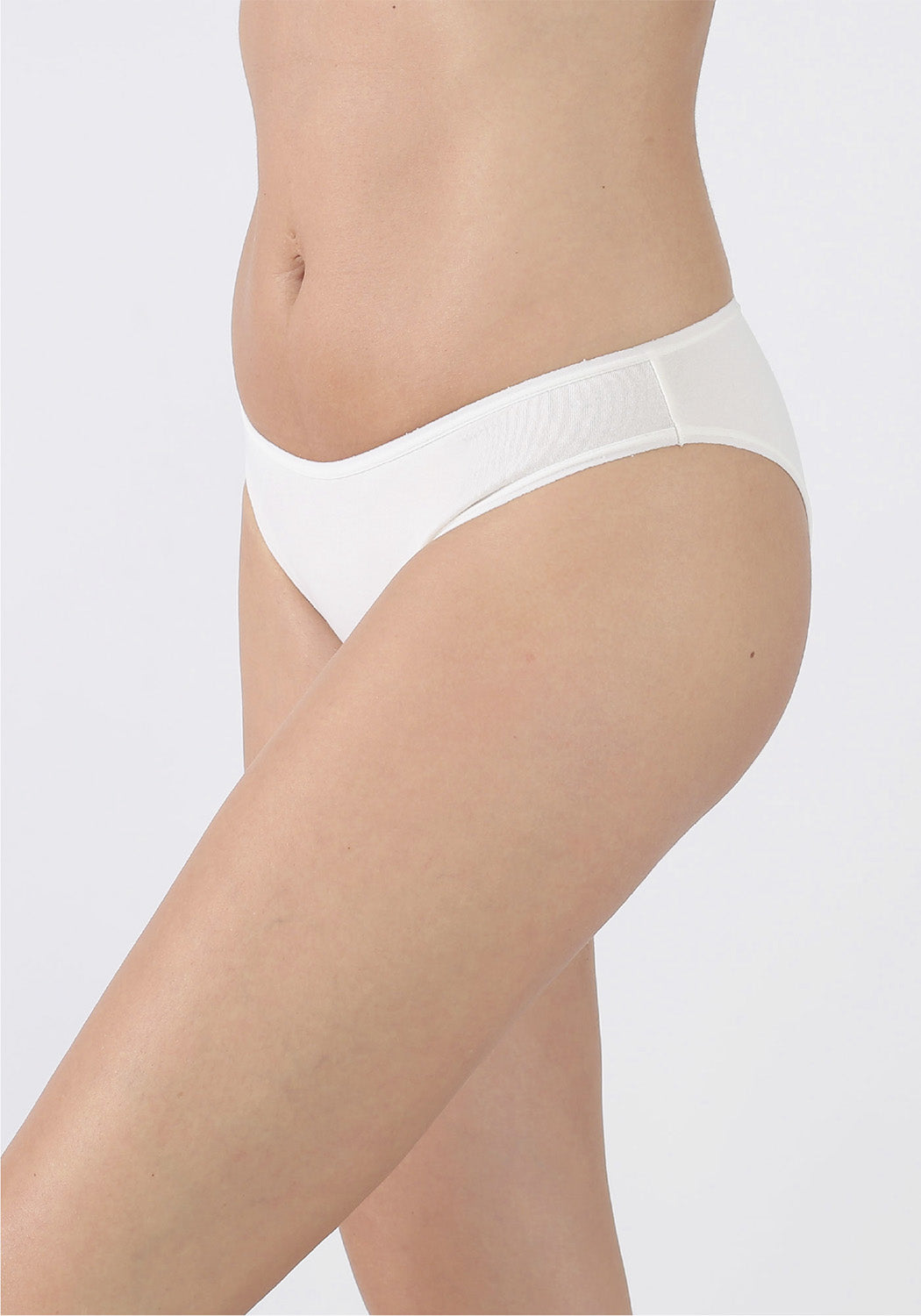 TRIPACK BIKINI ALGODÓN MARFIL MUJER