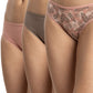 TRIPACK BIKINI DE ALGODÓN ROSADO DE MUJER