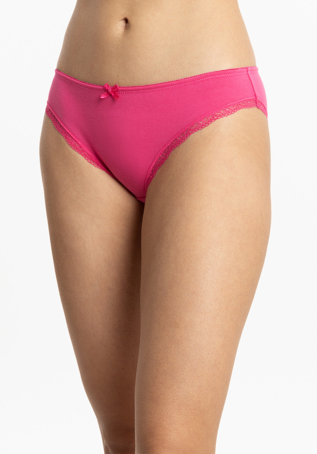 TRIPACK BIKINI DE ALGODÓN AZUL MARINO DE MUJER