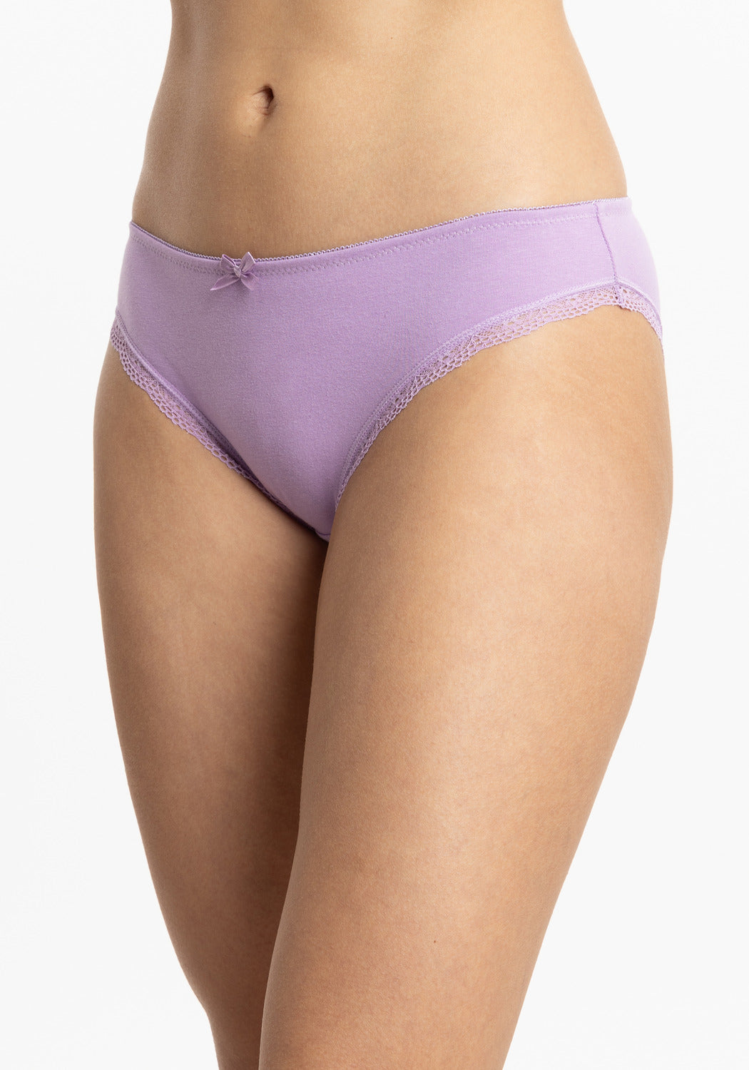 TRIPACK BIKINI DE ALGODÓN LILA DE MUJER
