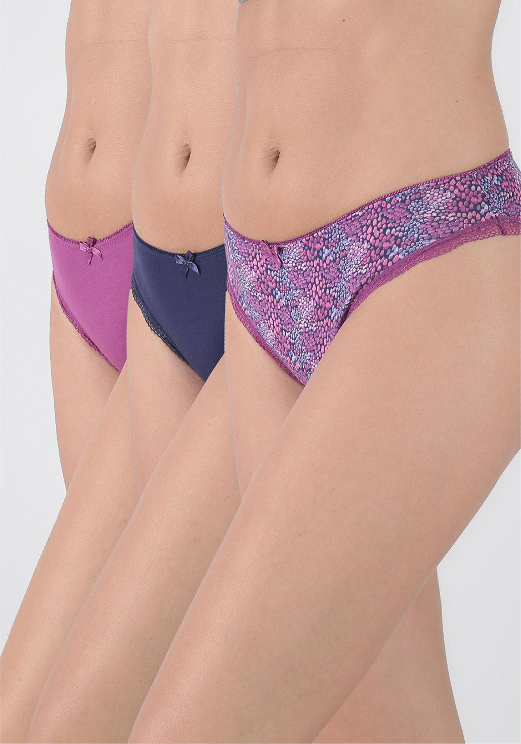TRIPACK BIKINI ALGODÓN