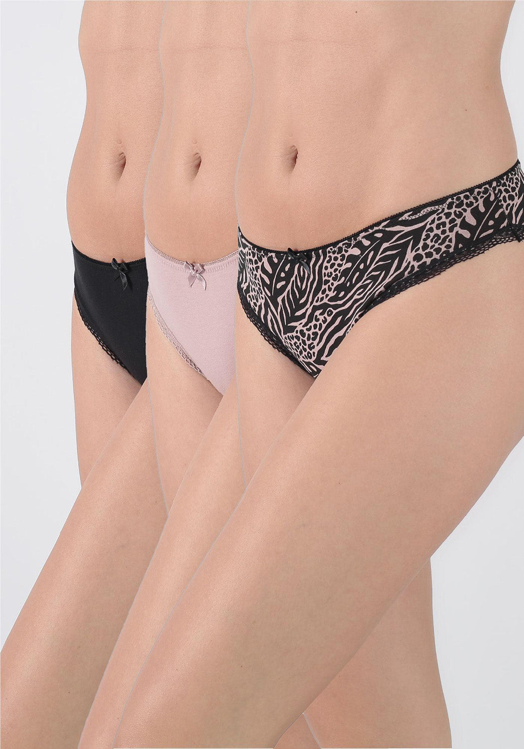 TRIPACK BIKINI ALGODÓN