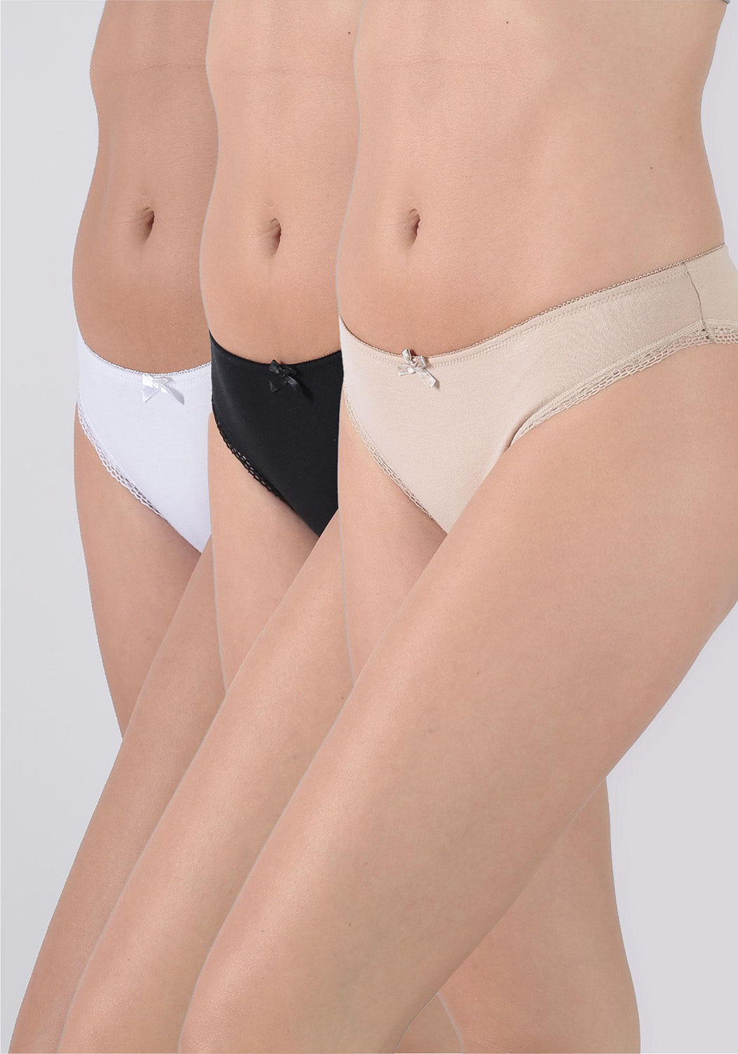 TRIPACK BIKINI ALGODÓN