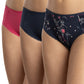 TRIPACK PANTALETA DE MICROFIBRA AZUL MARINO DE MUJER