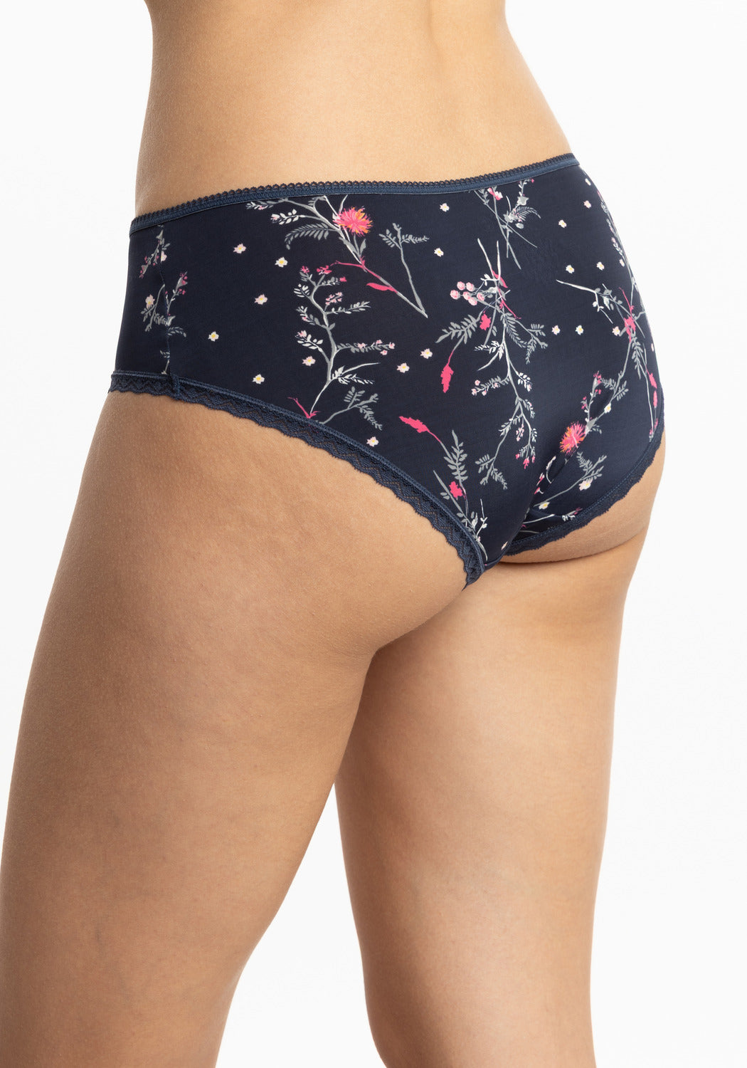 TRIPACK PANTALETA DE MICROFIBRA AZUL MARINO DE MUJER