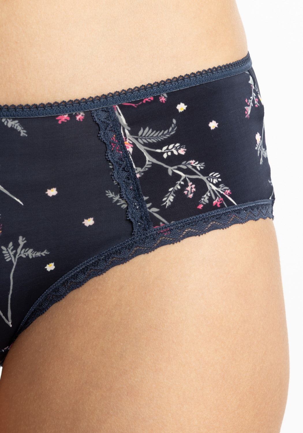 TRIPACK PANTALETA DE MICROFIBRA AZUL MARINO DE MUJER