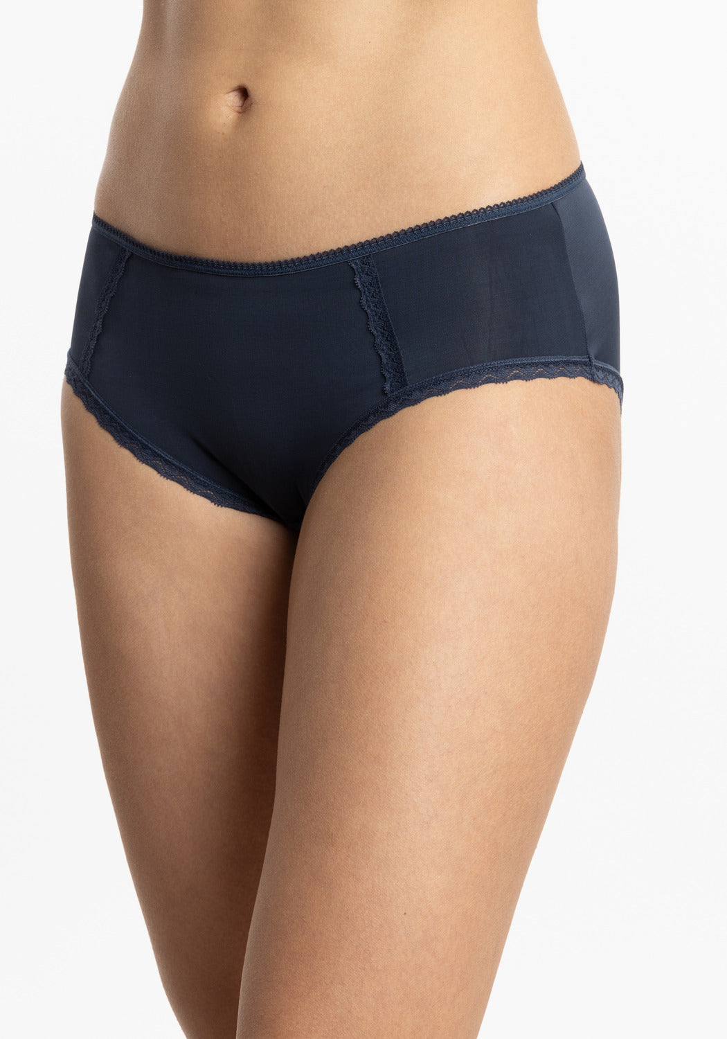TRIPACK PANTALETA DE MICROFIBRA AZUL MARINO DE MUJER