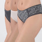 TRIPACK PANTALETA MICROFIBRA GRIS MUJER
